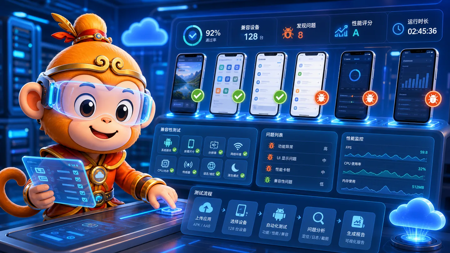 APP 测试场景插画